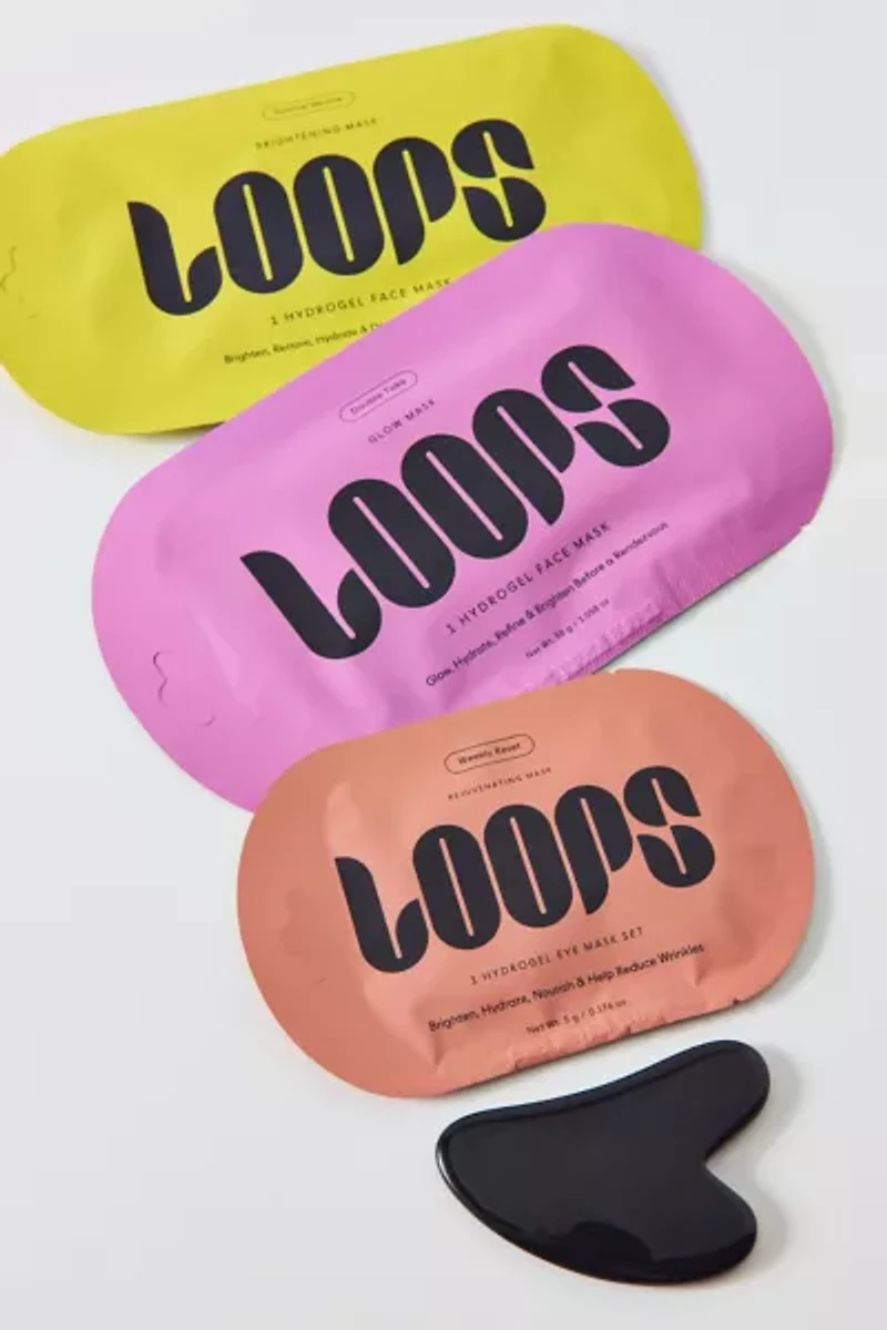 Loops Beauty Sculpt & Glow Hydrogel Mask & Gua Sha Set