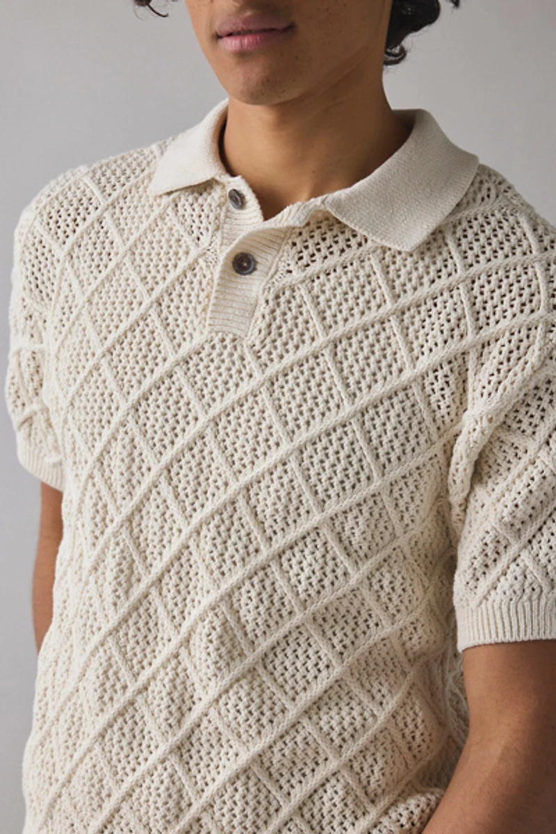 OBEY Eryk Short Sleeve Polo Sweater