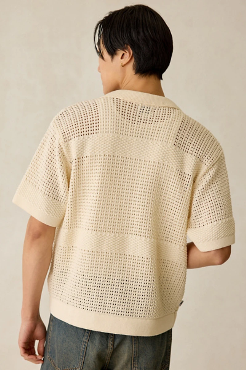 OBEY Zach Short Sleeve Polo Sweater