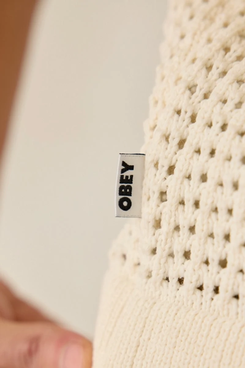 OBEY Zach Short Sleeve Polo Sweater