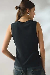 BDG V-Neck Sleeveless Spill The Tee