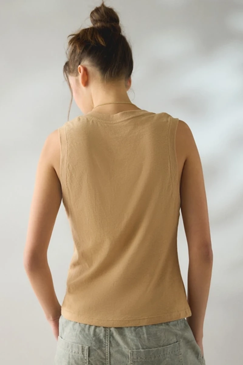 BDG V-Neck Sleeveless Spill The Tee