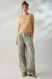 BDG V-Neck Sleeveless Spill The Tee