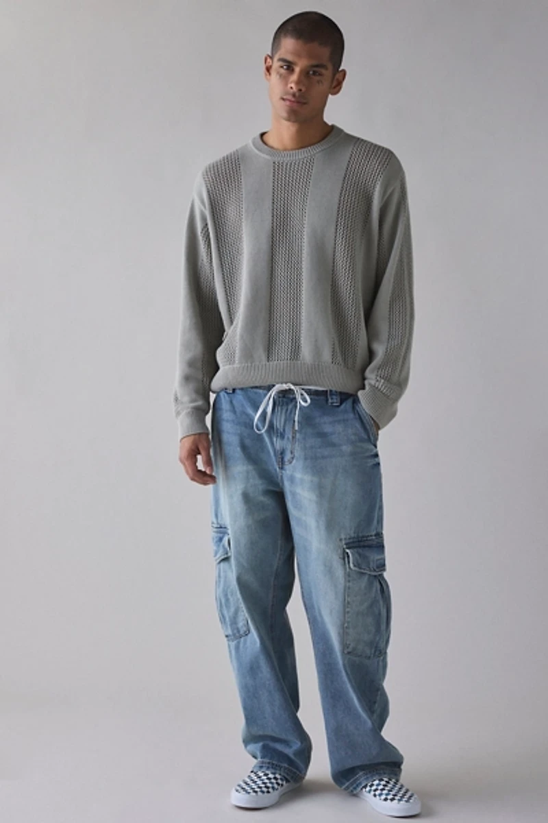 OBEY Crochet Crew Neck Sweater