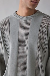 OBEY Crochet Crew Neck Sweater