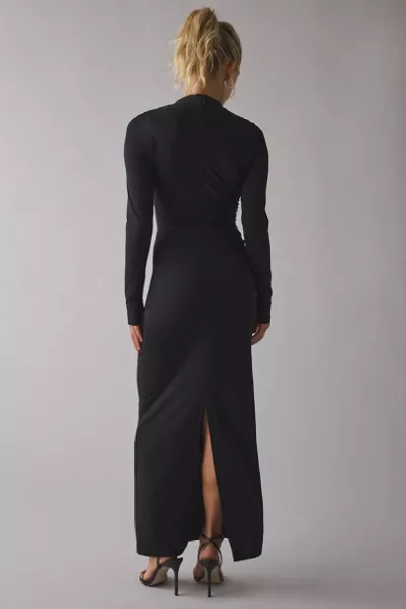 Lioness Contour High Neck Long Sleeve Maxi Dress