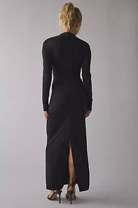 Lioness Contour High Neck Long Sleeve Maxi Dress