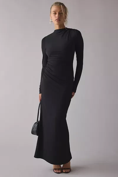 Lioness Contour High Neck Long Sleeve Maxi Dress