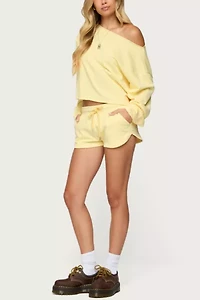 Edikted Kordelia Off Shoulder Sweatshirt