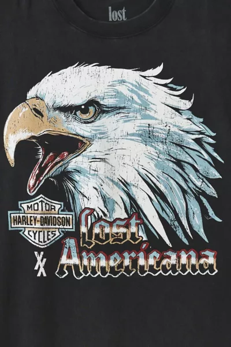 Harley Davidson X mgk lost americana Graphic Tee