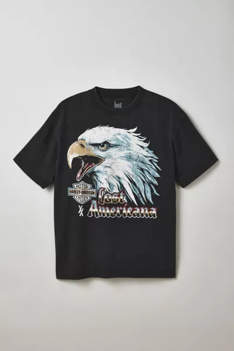 Harley Davidson X mgk lost americana Graphic Tee
