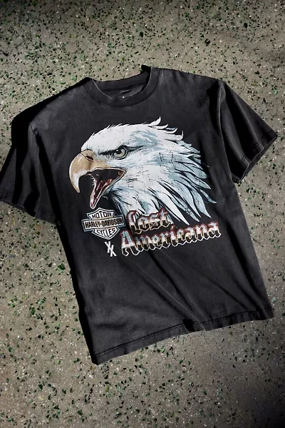 Harley Davidson X mgk lost americana Graphic Tee