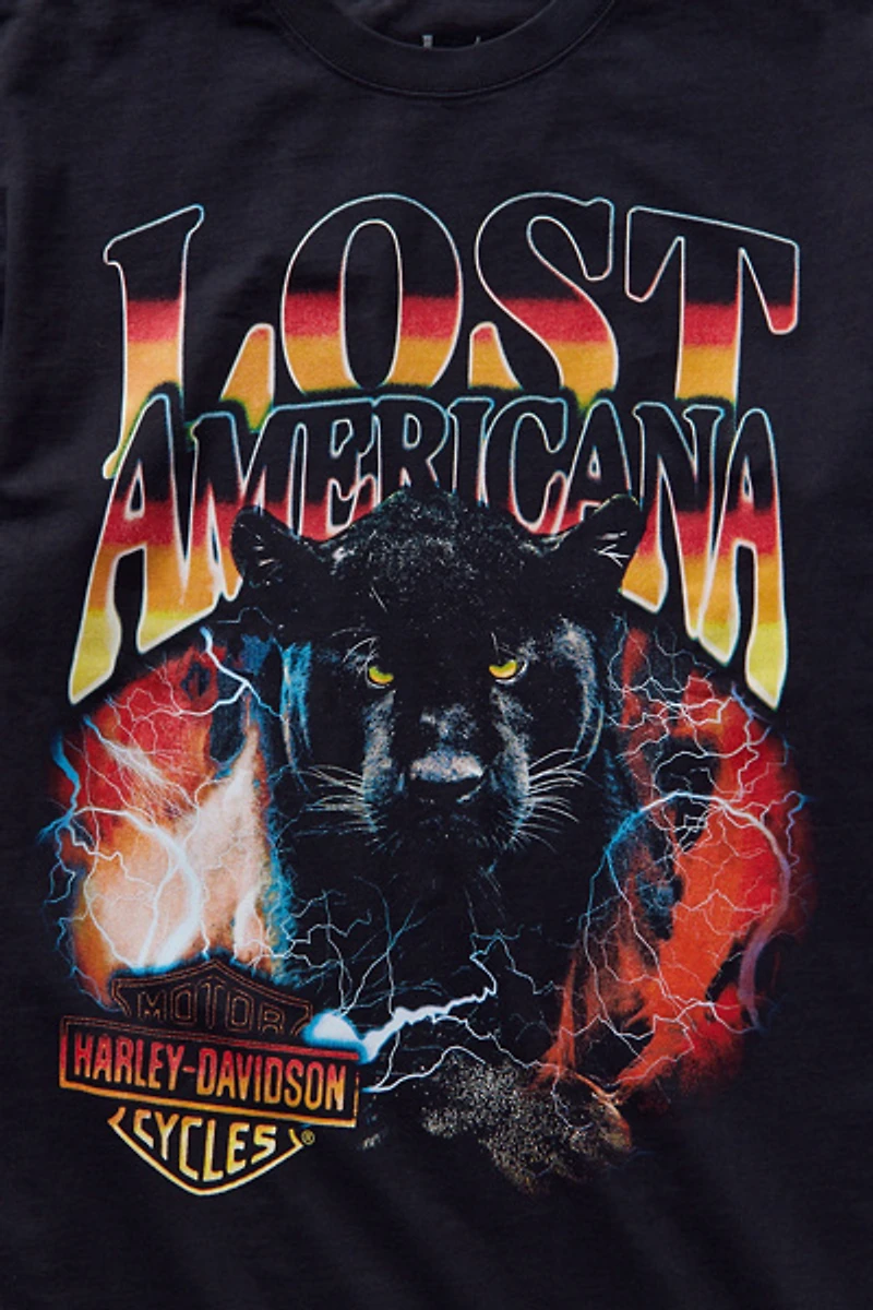 Harley Davidson X mgk lost americana Graphic Tee
