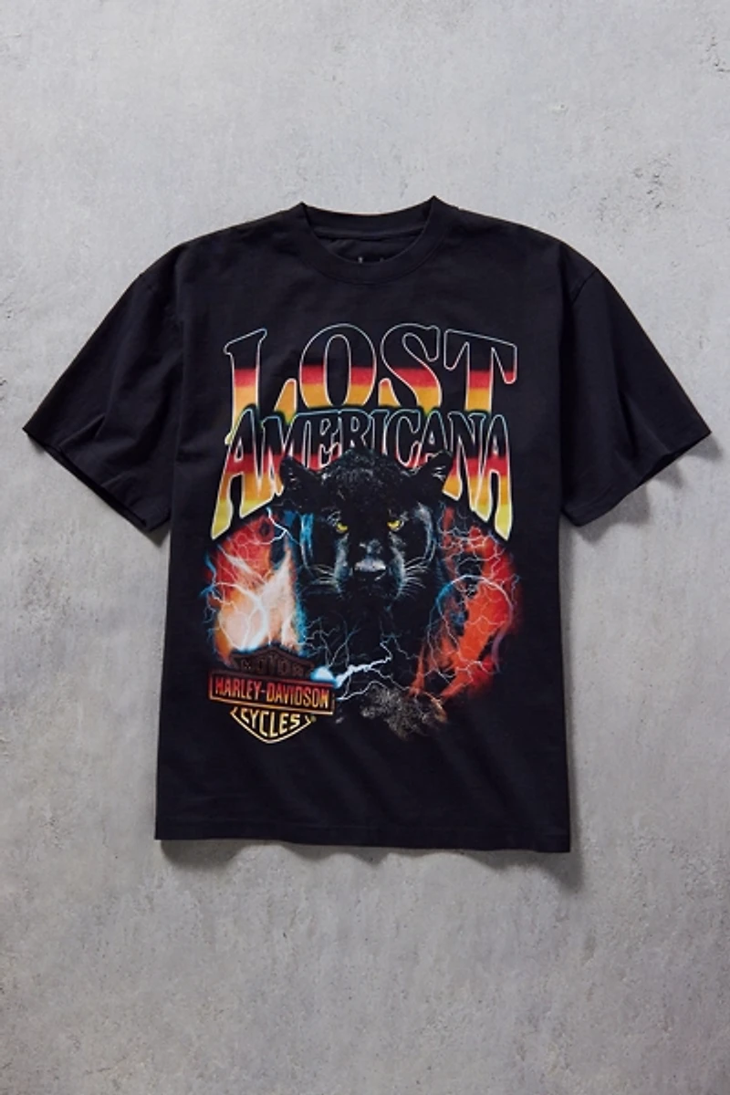 Harley Davidson X mgk lost americana Graphic Tee