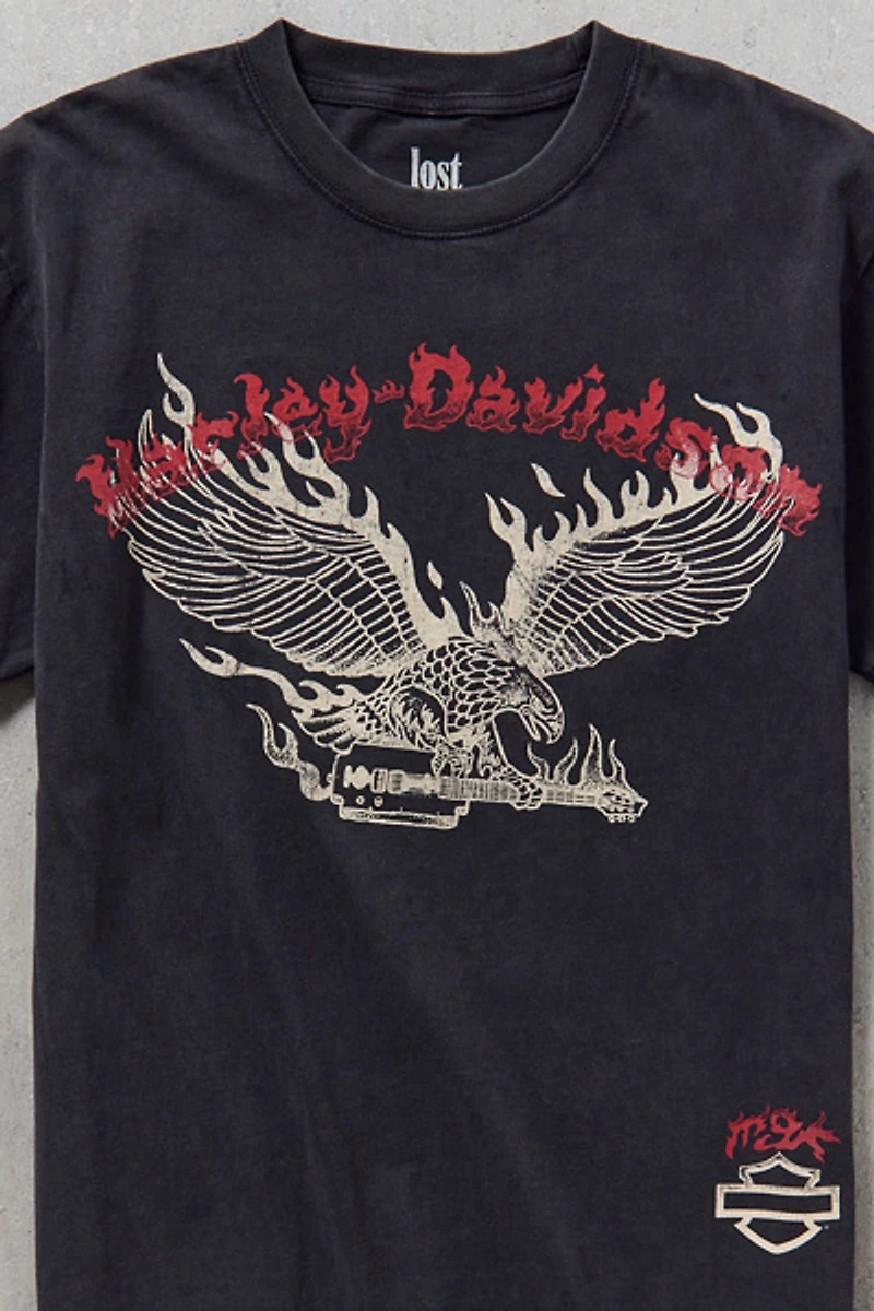Harley Davidson X mgk lost americana Graphic Tee