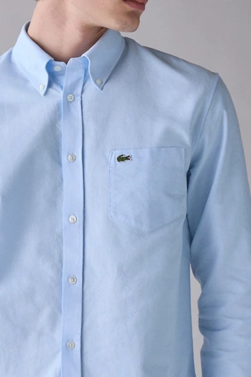 Lacoste Regular Fit Long Sleeve Oxford Shirt