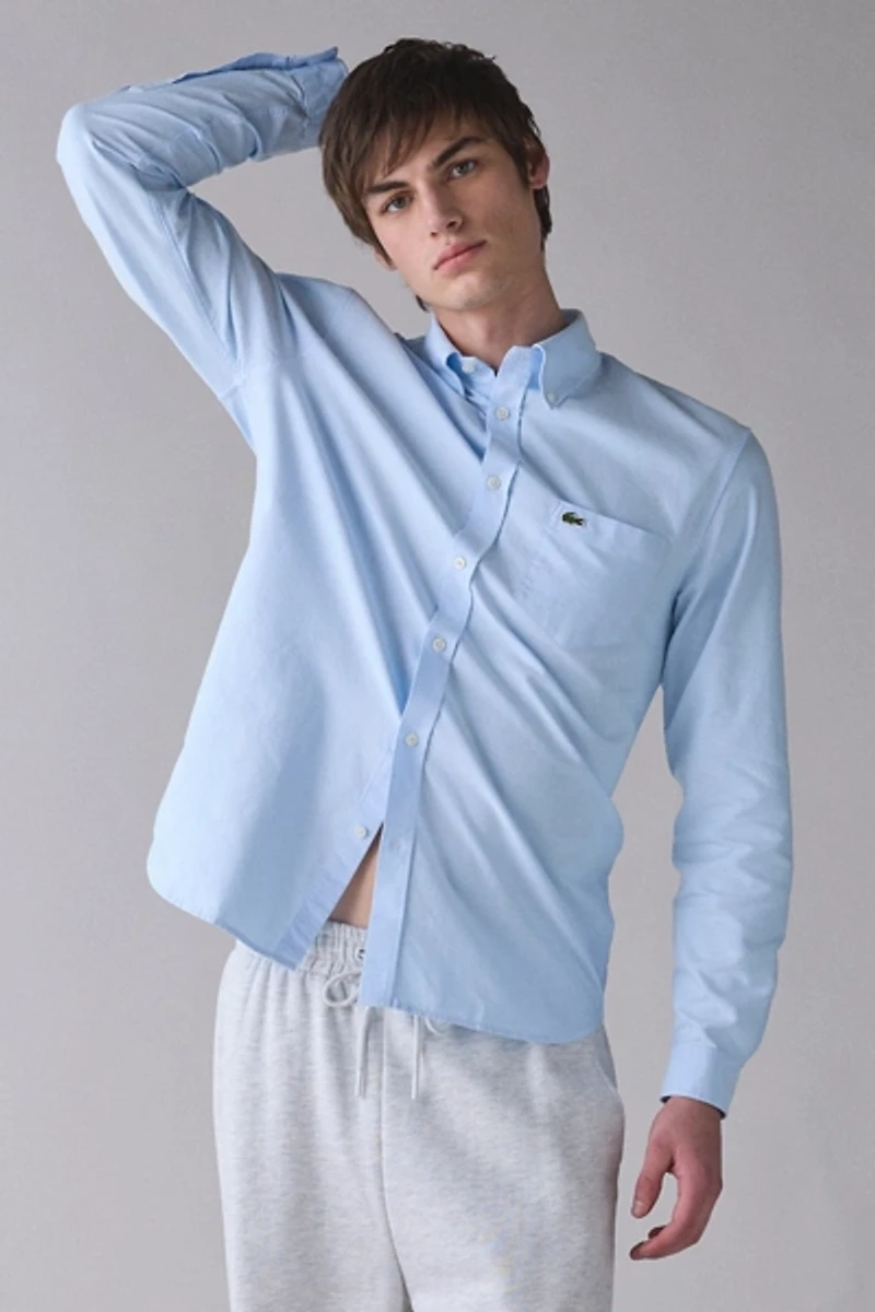 Lacoste Regular Fit Long Sleeve Oxford Shirt