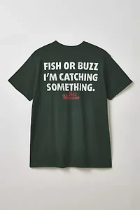 Old Milwaukee Fish Or Buzz Graphic Tee