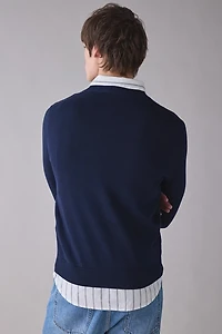 Lacoste Cotton V-Neck Sweater