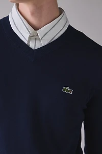 Lacoste Cotton V-Neck Sweater