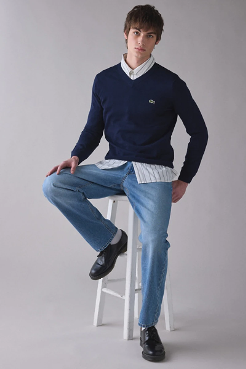 Lacoste Cotton V-Neck Sweater