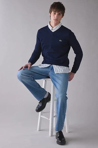 Lacoste Cotton V-Neck Sweater