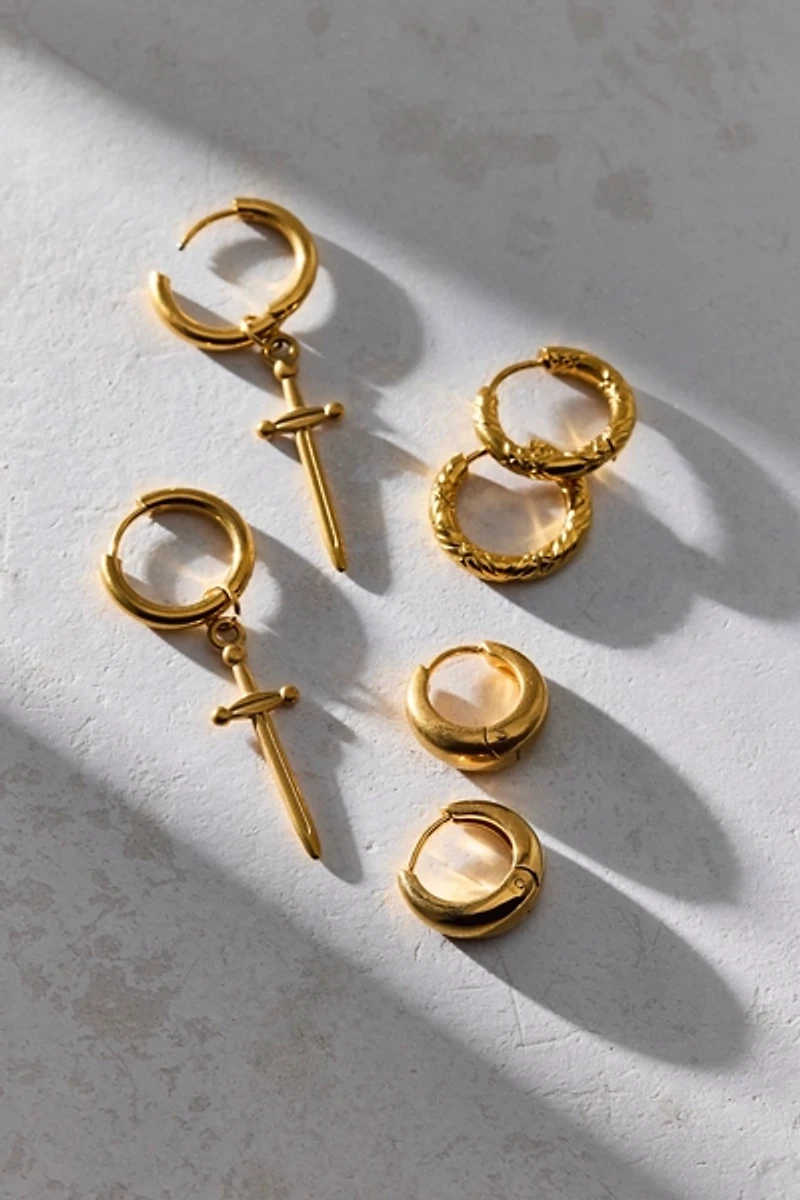 Fatale Waterproof Hoop Earring Set