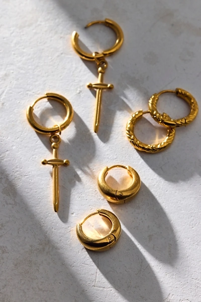 Fatale Waterproof Hoop Earring Set