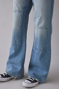 BDG Slacker Patchwork Relaxed Fit Flare Jean