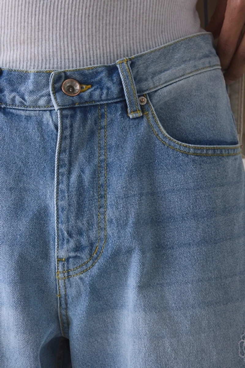 BDG Nitro Floral Chainstitched Baggy Fit Jean