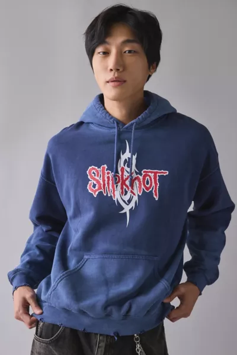 Slipknot Graphic Distressed Hoodie Sweatshirt