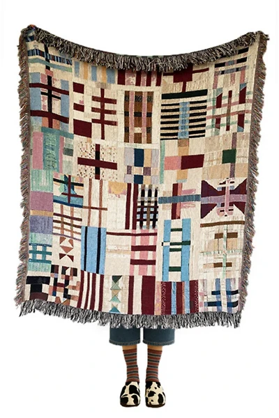 Clr Shop Outside the Lines Woven Throw Blanket