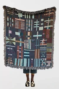 Clr Shop Outside the Lines Woven Throw Blanket
