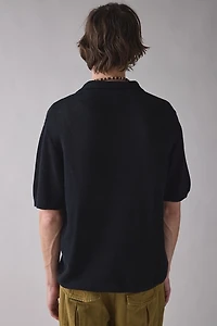 UO Skylor Popover Polo Collar Sweater