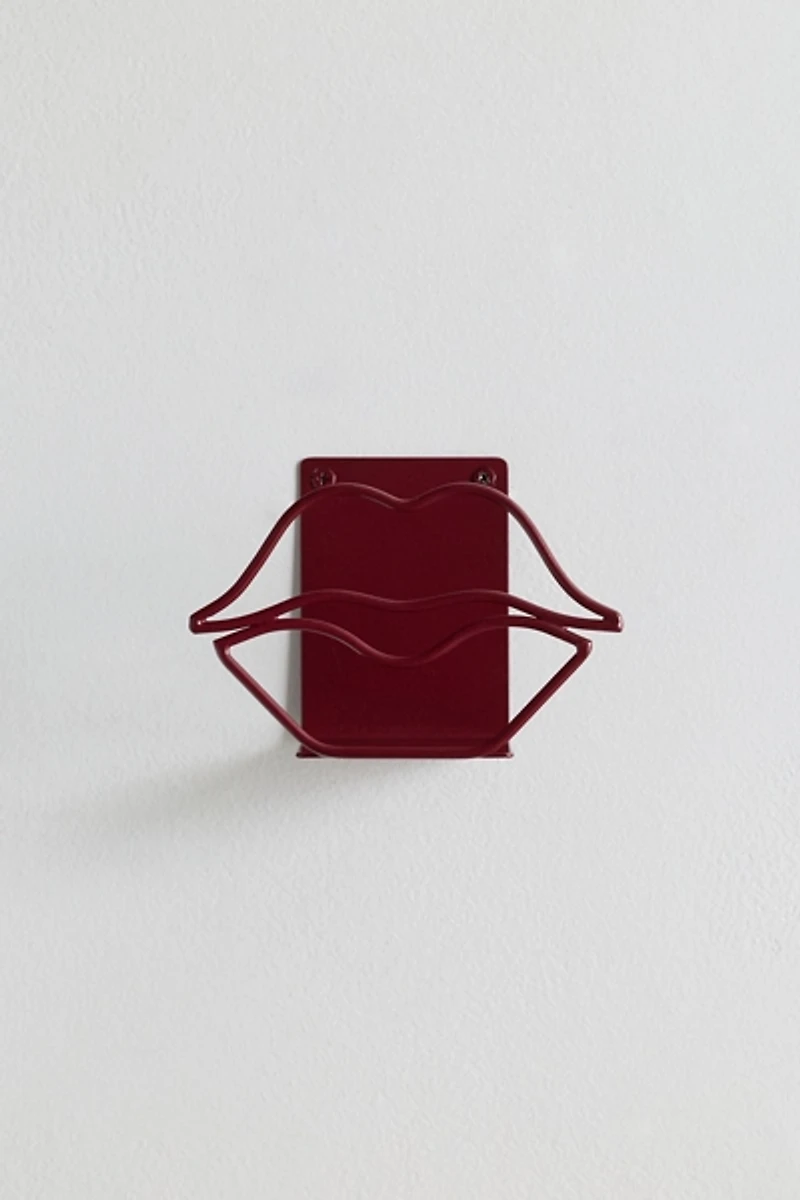 Lip Shaped Iron Vinyl Record Wall Shelf