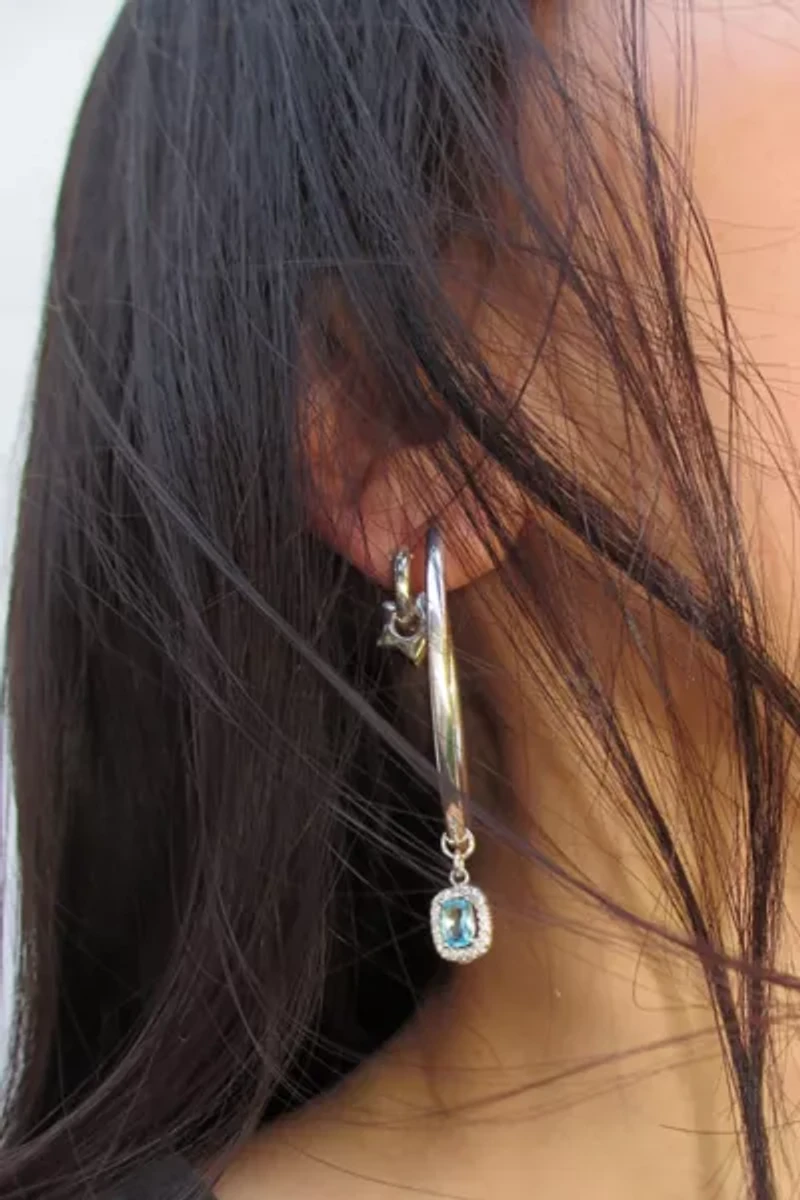 RIMOR XL Gem Hoop Earrings