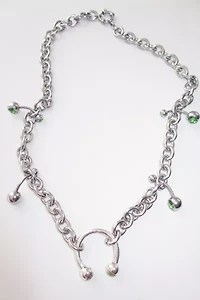 RIMOR Multi Pierced Chain Necklace