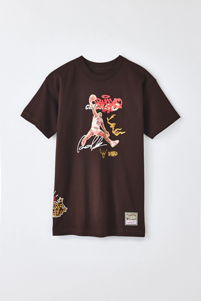 Mitchell & Ness NBA Chicago Bulls Dennis Rodman Graphic Tee