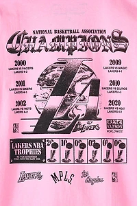 Mitchell & Ness NBA Los Angeles Lakers Champions Chrome Heritage Graphic Tee