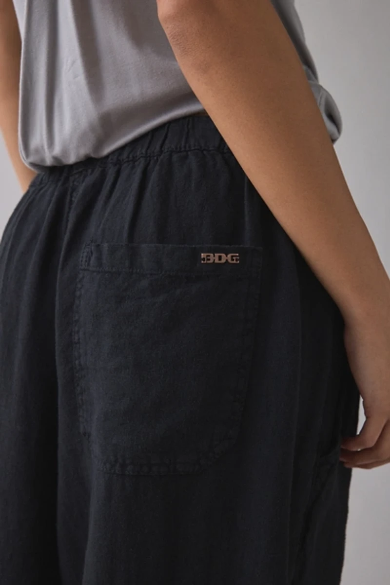 BDG Bobbi Baggy Linen Pull-On Pant