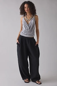 BDG Bobbi Baggy Linen Pull-On Pant
