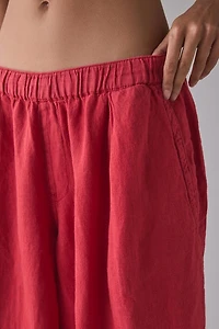 BDG Bobbi Baggy Linen Pull-On Pant