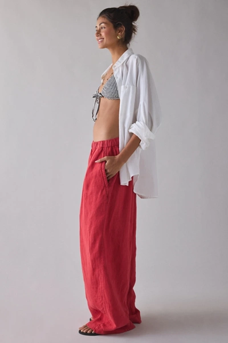 BDG Bobbi Baggy Linen Pull-On Pant