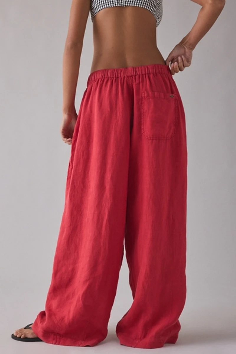 BDG Bobbi Baggy Linen Pull-On Pant