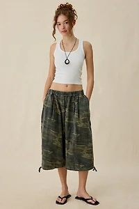 BDG Bobbi Cropped Baggy Pull-On Pants
