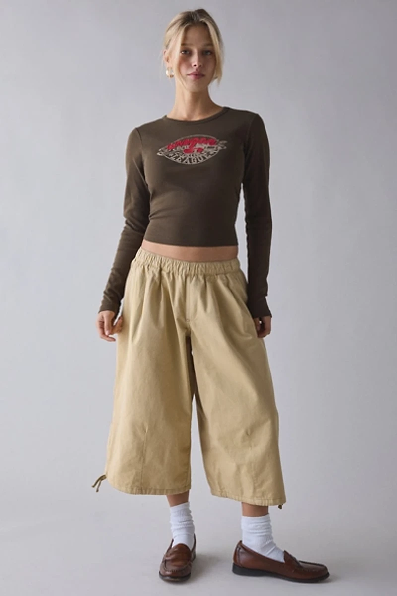 BDG Bobbi Cropped Baggy Pull-On Pants