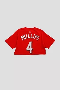 Frankie Collective Rework Cincinnati Reds MLB Crop Tee