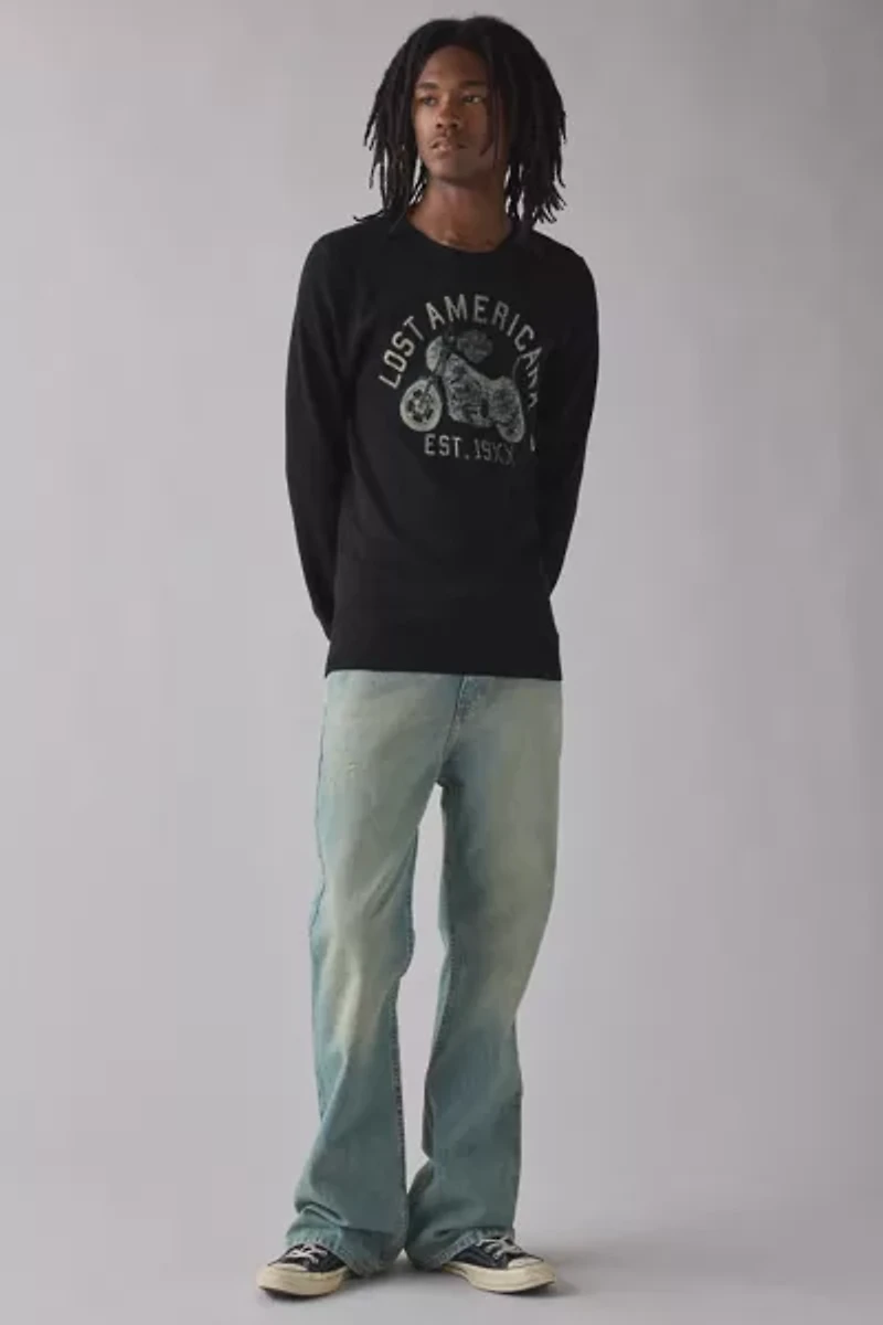 Harley Davidson X mgk lost americana Graphic Thermal Long Sleeve Tee