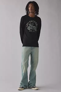 Harley Davidson X mgk lost americana Graphic Thermal Long Sleeve Tee