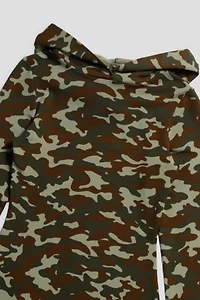 Frankie Collective Camo Hooded Dress 001